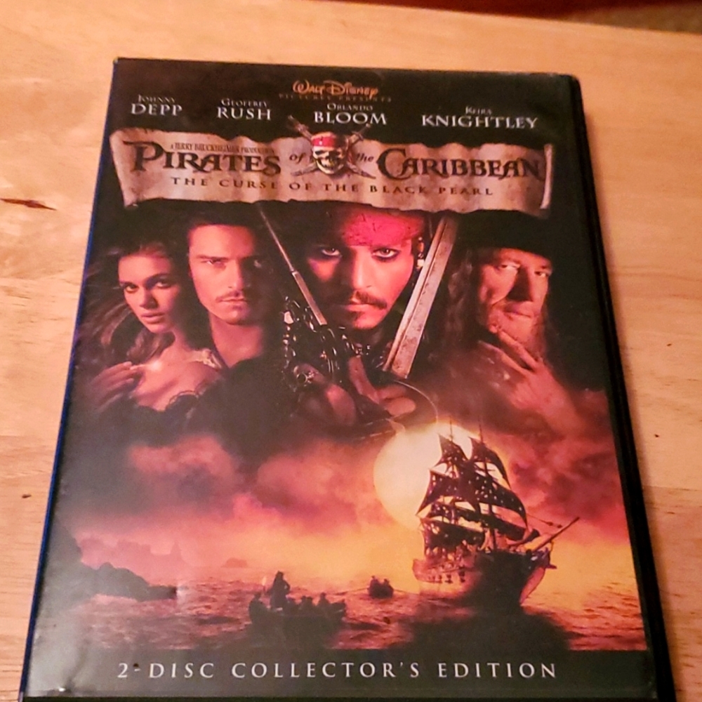 Disney Pirates of the Caribbean DVD - Black and Red